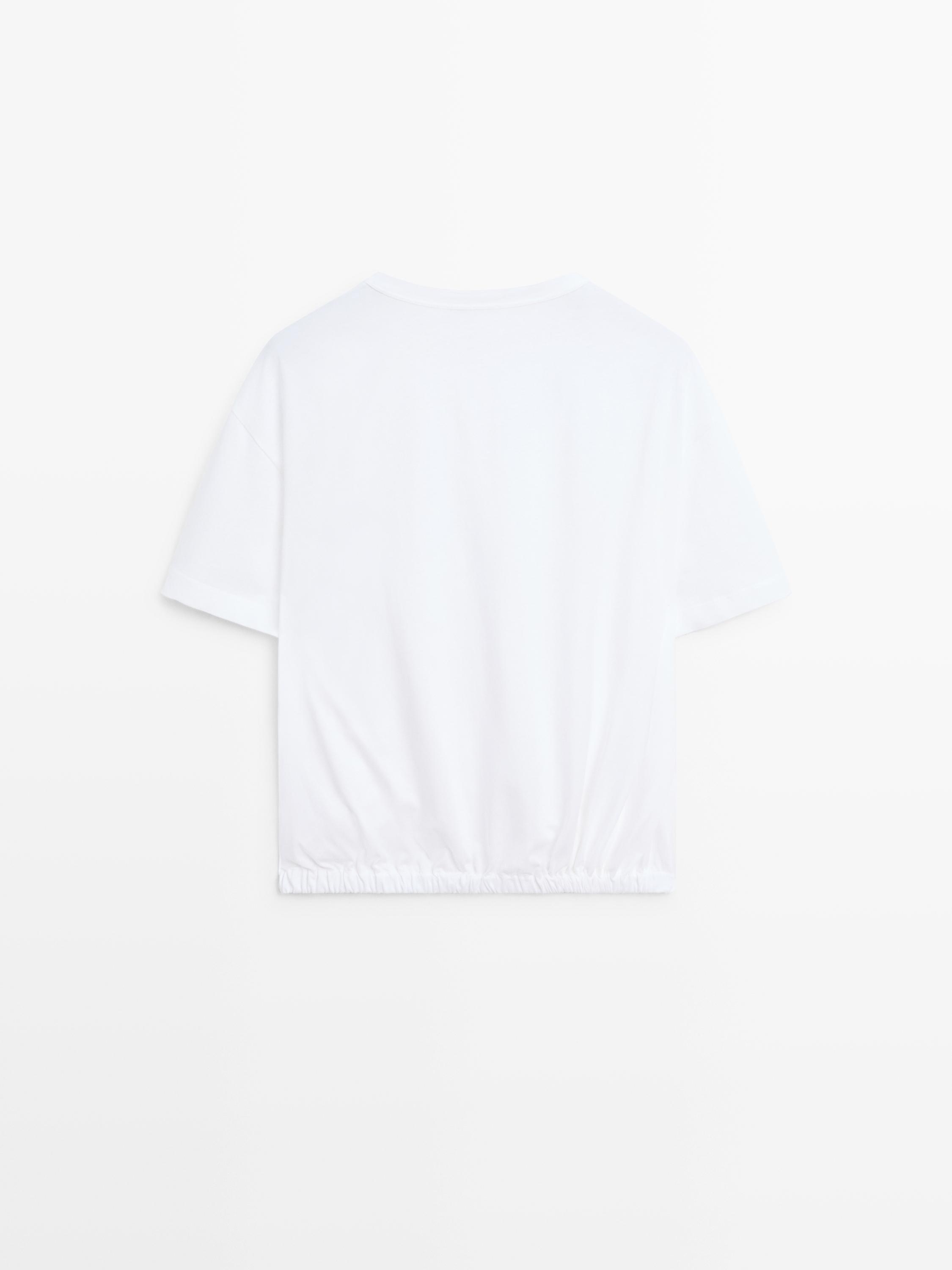 T-shirt en coton à manches courtes ballon